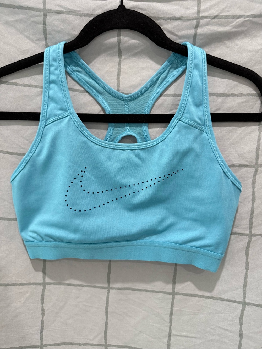Nike Aqua Blue Racerback Dri-FIT Sports Bra